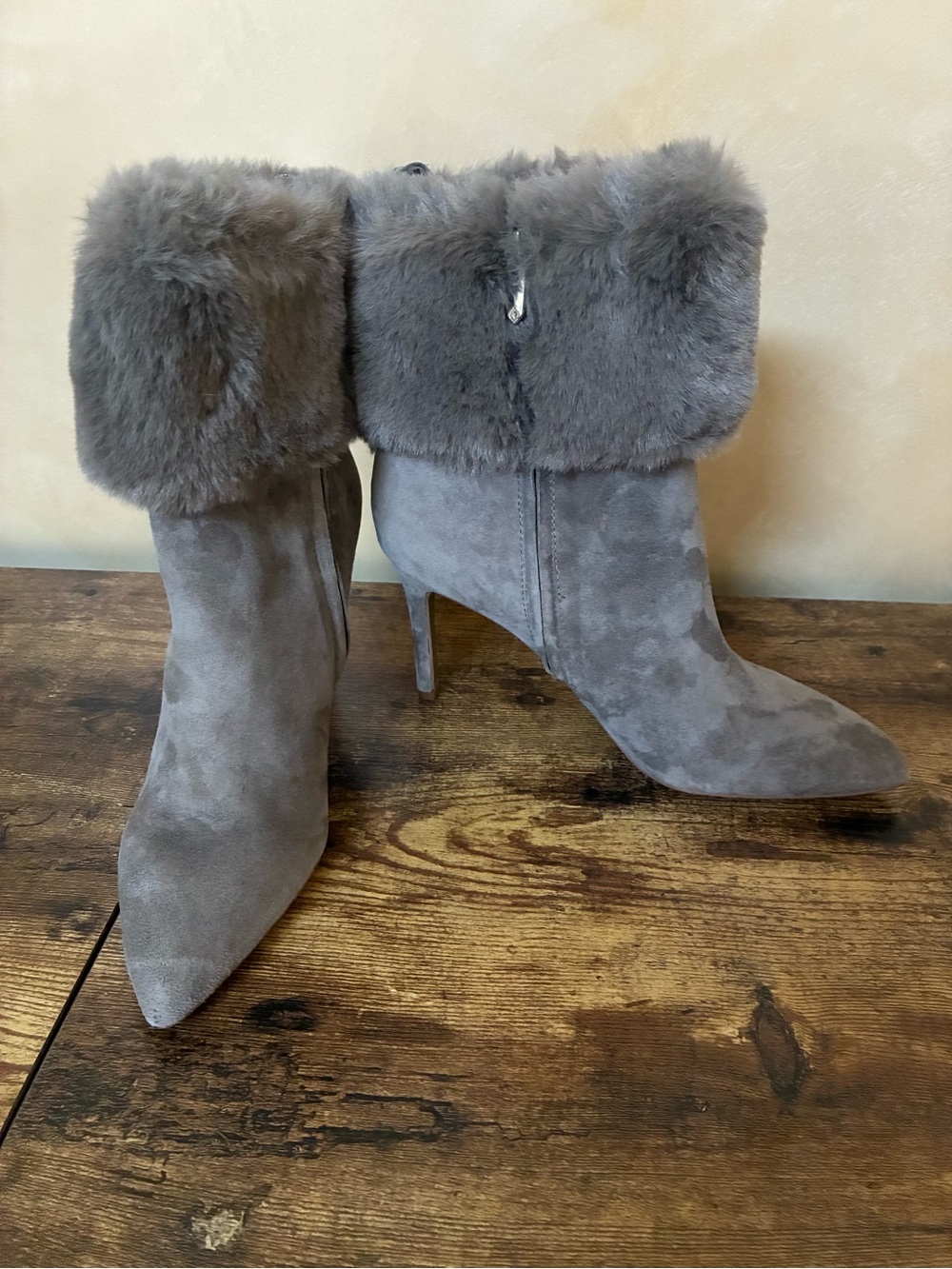Sam Edelman Suede /faux fur Bootie